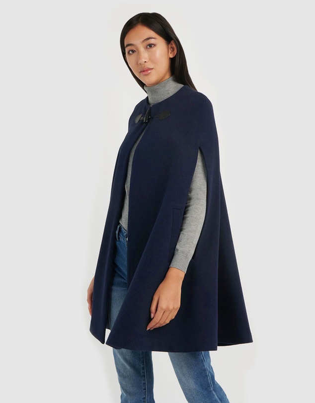 Forcast - Kennedi Round Neck Cape Coat