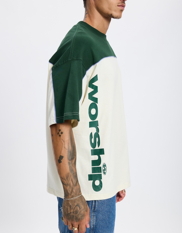Worship - Sonic Box Fit Cropped Panel Tee