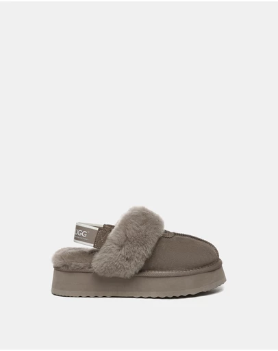 EVERAU - Australian Shepherd Ugg Waffle Platform Cow Suede Upper House Shoes