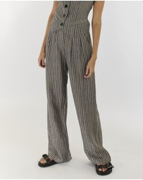 Amelius - Set Sail Linen Stripe Pant