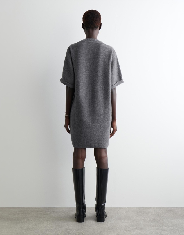COS - Sculpted Merino Wool Mini Dress