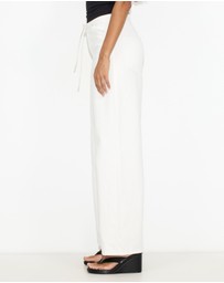 Dazie - Budapest Tie Front Low Rise Straight Leg Jeans