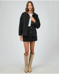 All About Eve - Dale Shacket Washed Black