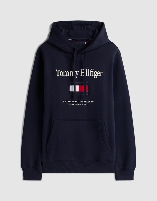 Tommy Hilfiger - Logo Embroidery Flex Fleece Hoodie