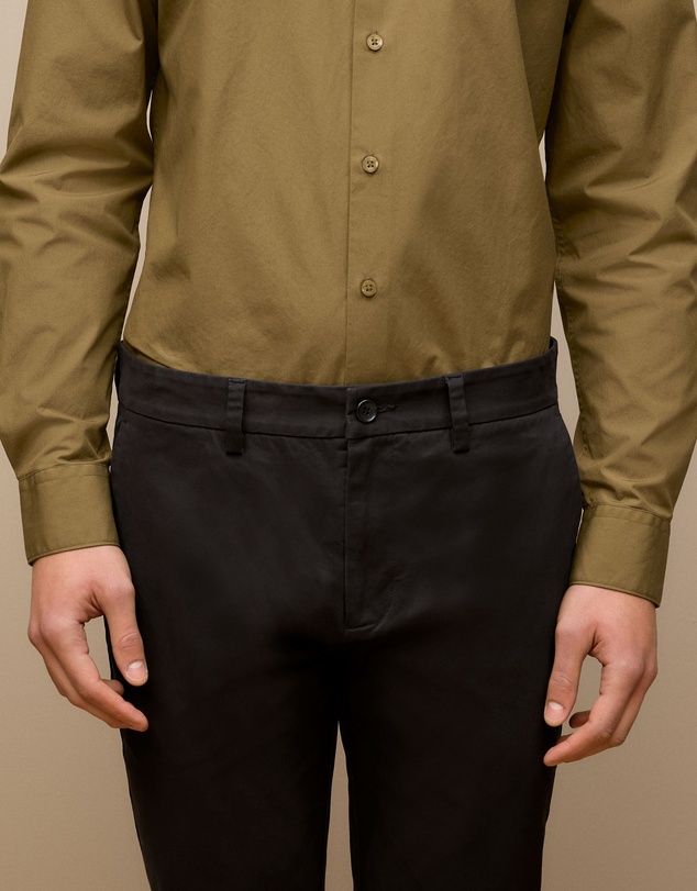 Trenery - Slim Fit Chino Pant in Black