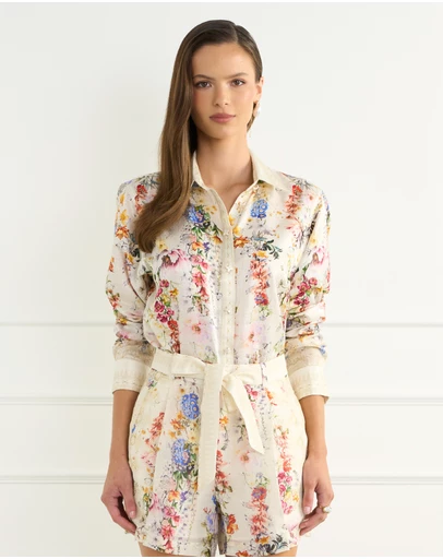 Aqua Blu Australia - Flores Eli Long Sleeve Shirt