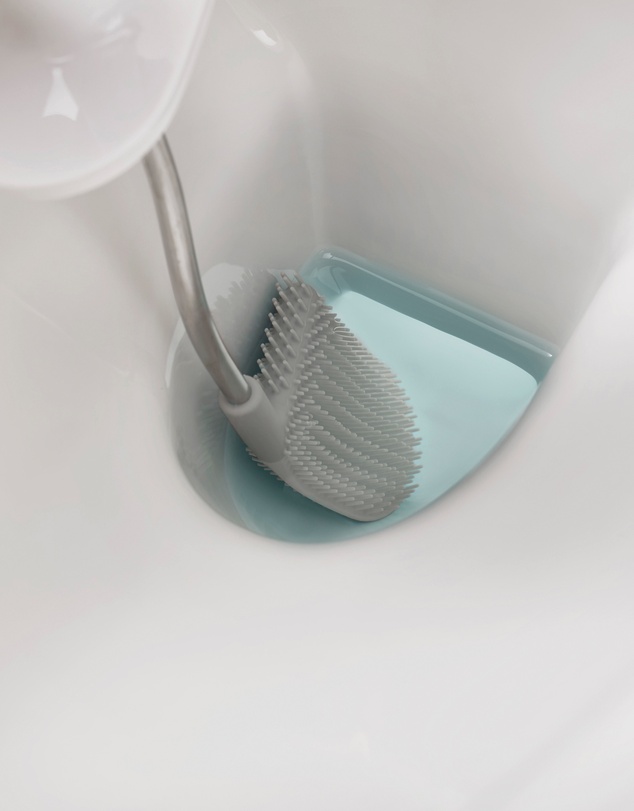 Joseph Joseph - Flex™ Plus Toilet Brush with Storage Caddy (Grey/White)