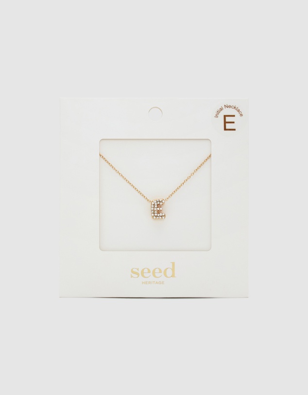 Seed Heritage - Initial Jewel Bubble Necklace