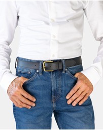 Buckle - Wyoming. Australian Made Buffalo Leather Belt. 35mm width.