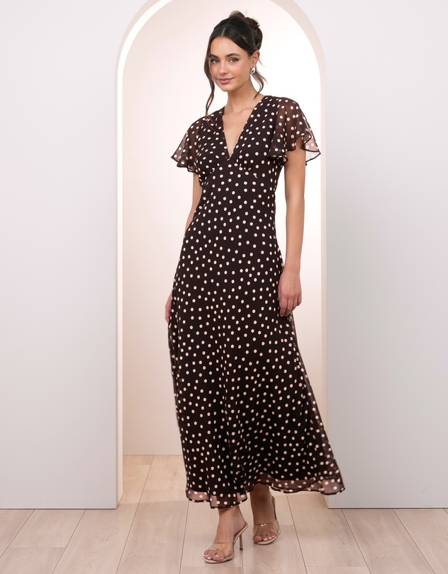 Pilgrim - Avery Flutter Sleeve Maxi
