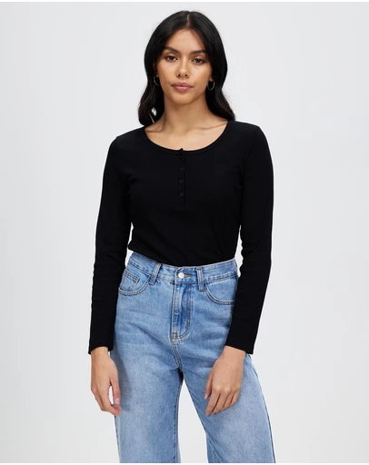 KAJA Clothing - Front Button Winter Gaia Top