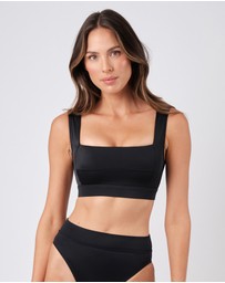 UNE PIECE - Classic Square Neck Bralette Bikini Top