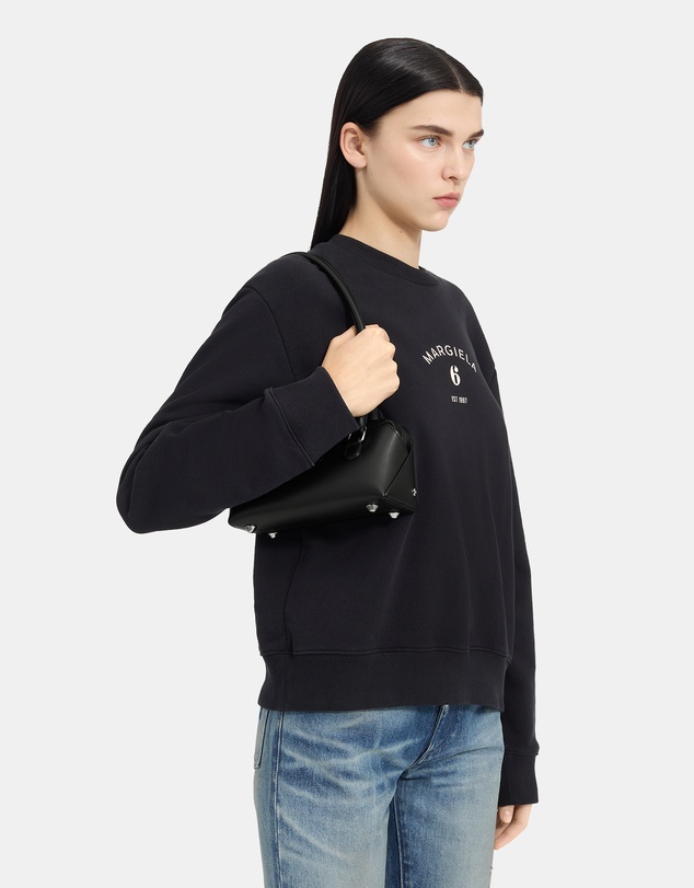 MM6 Maison Margiela - Small Leather Bowling Shoulder Bag