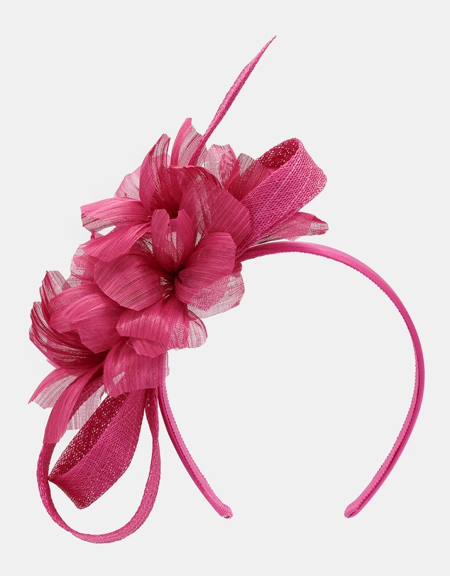 Morgan & Taylor - Wrenn Fascinator in Hot Pink
