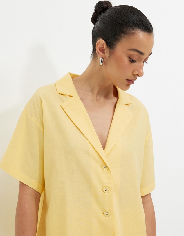 Calli - Karina Oversized Collared Shirt