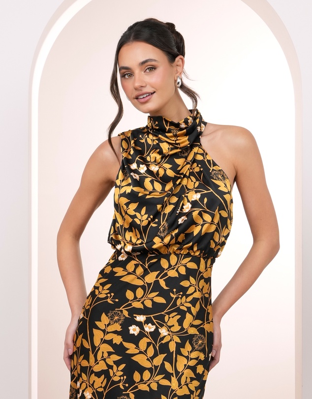 Pilgrim - Carly Satin Midi Dress