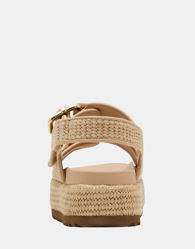 Steve Madden - Boxerr Natural Raffia Sandals