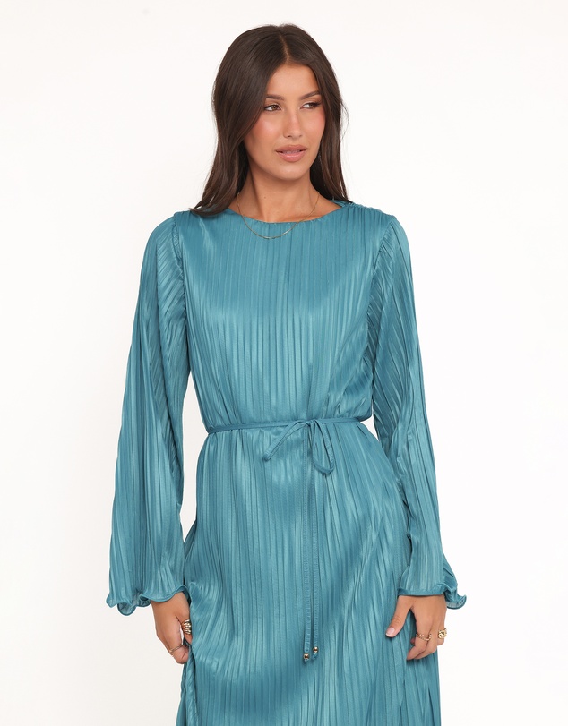 Petal & Pup - Armena Long Sleeve Maxi Dress - Teal