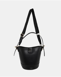 Milleni - Milleni Ladies Vegan Leather Bucket Crossbody Bag