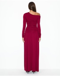 Dazie - She's All That LS Jersey Maxi Dress