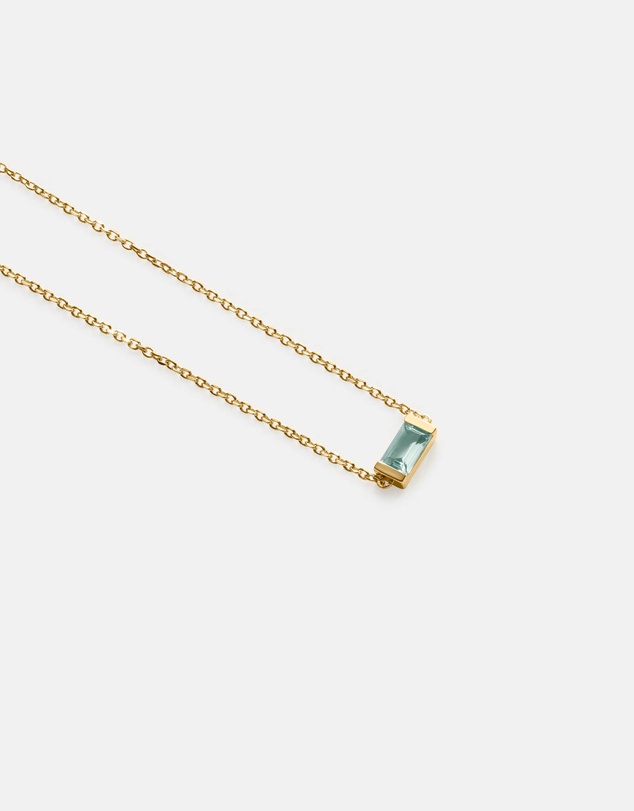 Kirstin Ash - Baguette Birthstone Bracelet March Sky Blue Topaz