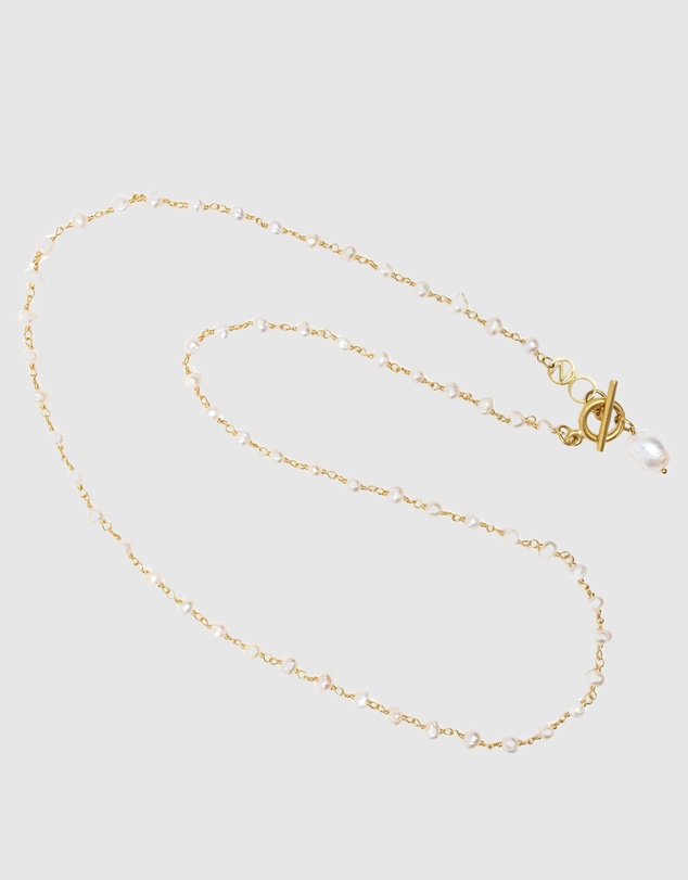 Nialaya Jewellery - Women's Pearl Wrap Necklace