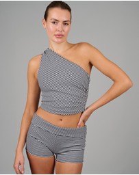Love and Nostalgia - Itty-Bitty Booty Short - Black / White
