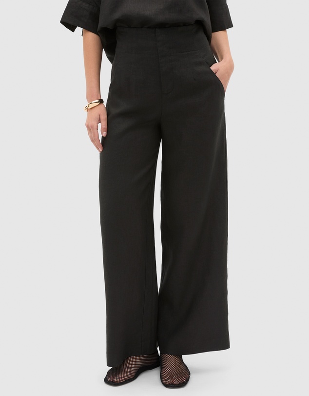 Seed Heritage - Core Linen Waisted Pant