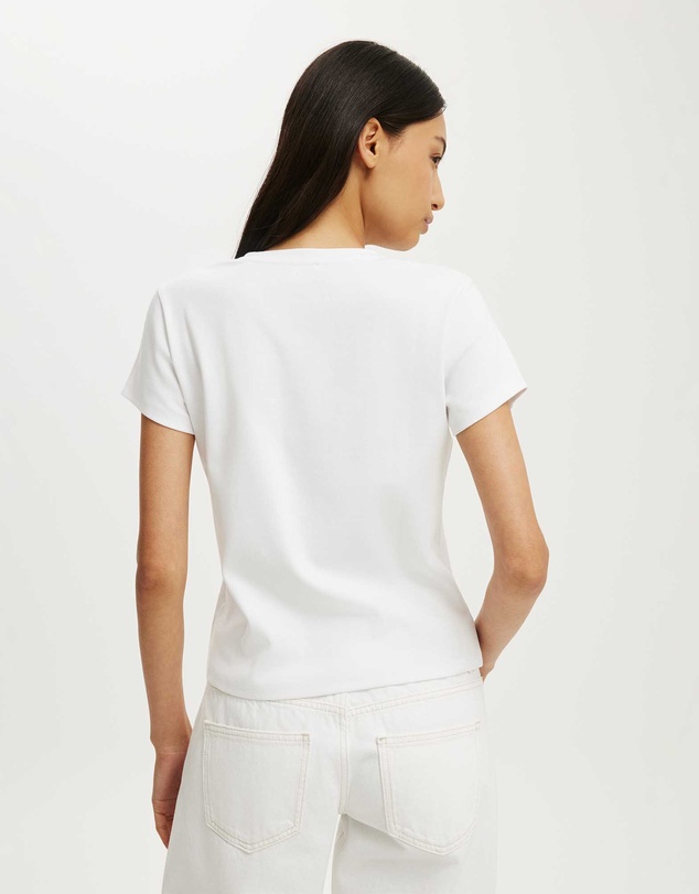 Cotton On - 90S Baby V Neck Tee
