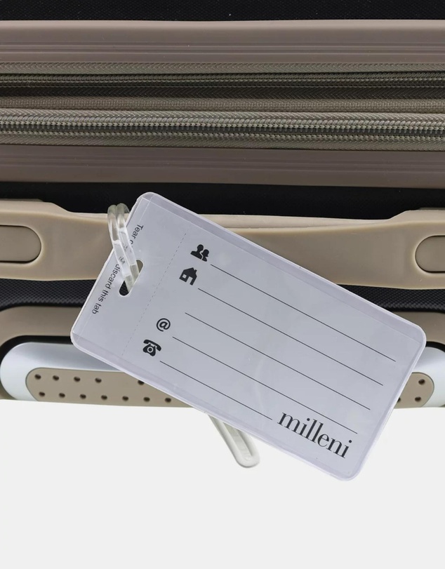 Milleni - Milleni Travel Pink Stamps Luggage Tag