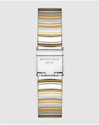 Rosefield - The Oval Two-Tone Half Moon Bracelet Watch