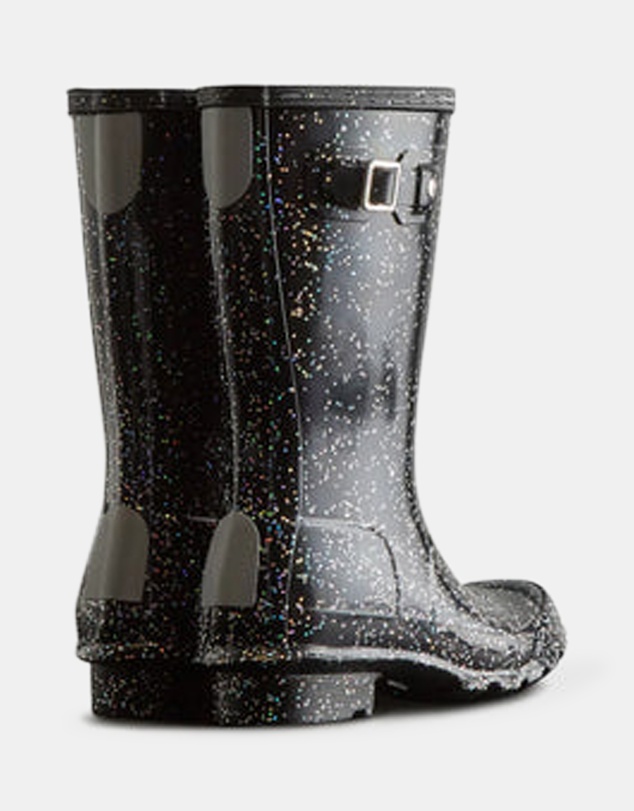 Hunter - Junior Originals Giant Glitter Boot Black