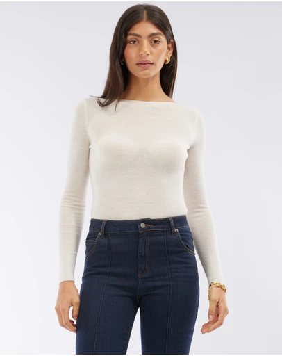 Amelius - Ellie Merino Knit Boat Neck