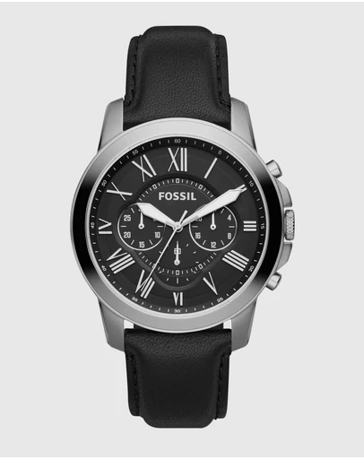 Fossil - Grant Black Analogue Watch