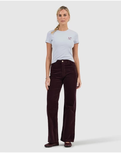 Rolla's - Sailor Scoop Jean Long - Velvet Dark Cherry