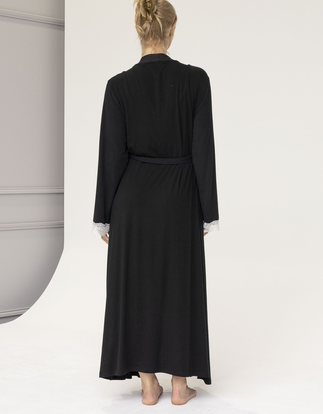 Angel Maternity - Cora Maternity Maxi Lace Robe