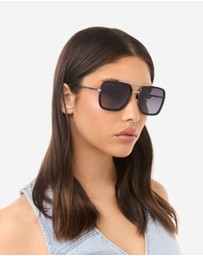 Hawkers Co - HAWKERS - IBIZA - POLARIZED BLACK GREY Sunglasses for Men and Women UV400
