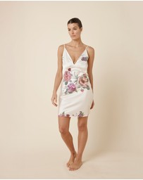 Gingerlilly - Piper Floral Silky Satin Nightie