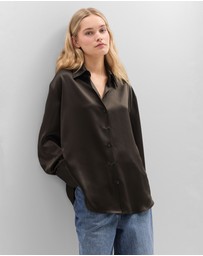 UNISON - Satin Oversized Shirt