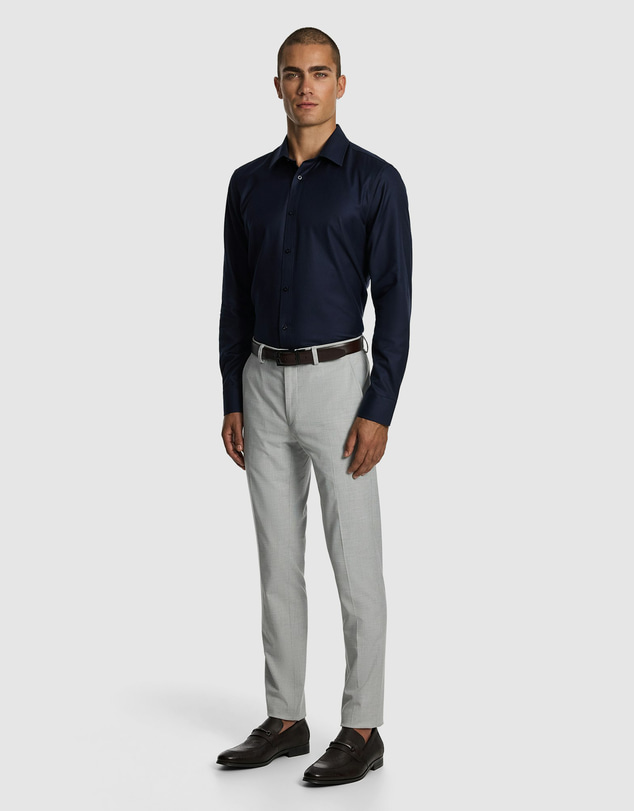 yd. - Maximum Two Ply Cotton Slim Dress Shirt
