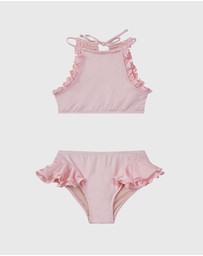 Aqua Blu Kids - Stepping Stones Halter Neck Bikini Set - Kids