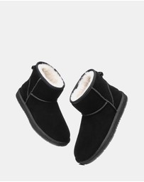 EVERAU - Australian Shepherd Ugg Mini Classic Suede Cow Suede Upper UGG Boots