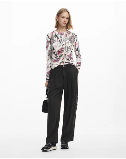 Desigual - Sweater with floral details