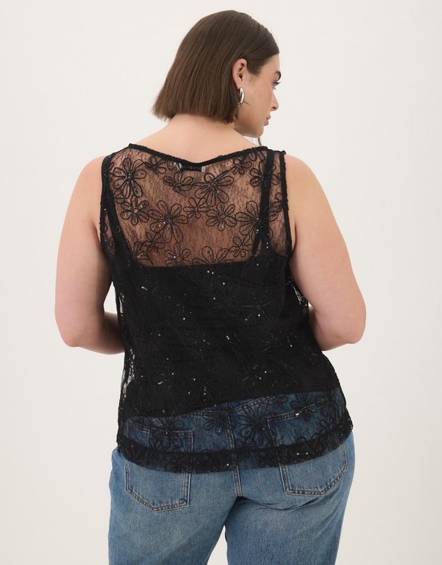 Atmos&Here Curvy - Quinn Sequin Tank