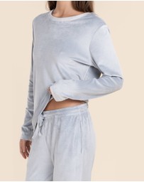 Gingerlilly - Thea Velour Long Lounge Set