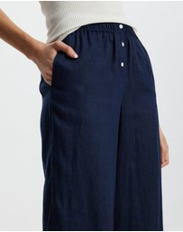 White By FTL - Robin Linen Pants