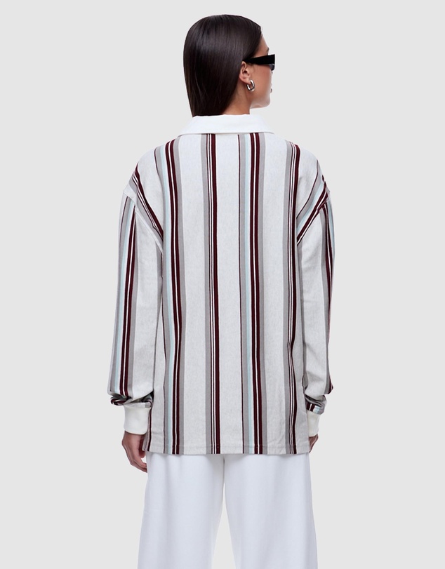 ENA PELLY - Pelly Stripe Rugby LS Polo