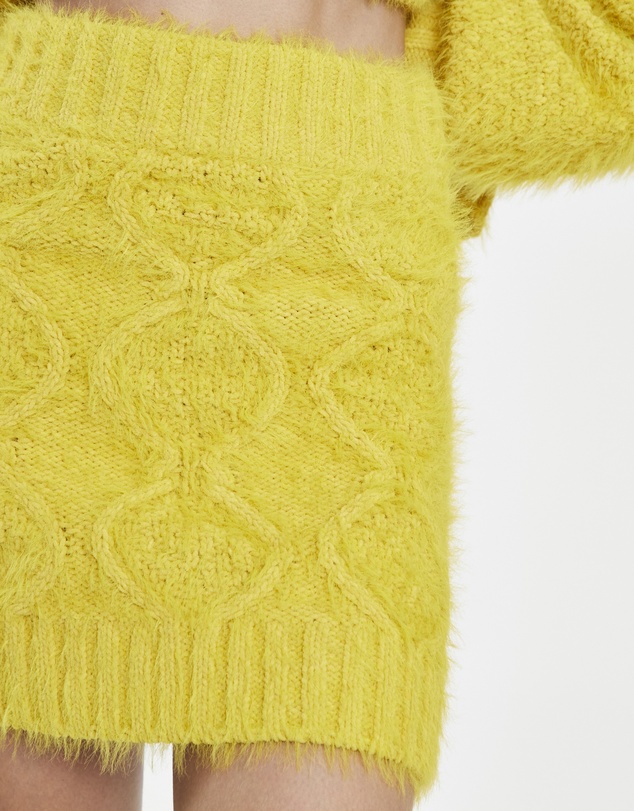 Glamorous - Fuzzy Knit Mini Skirt