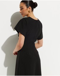 Calli - Saige Cinched Midi Dress