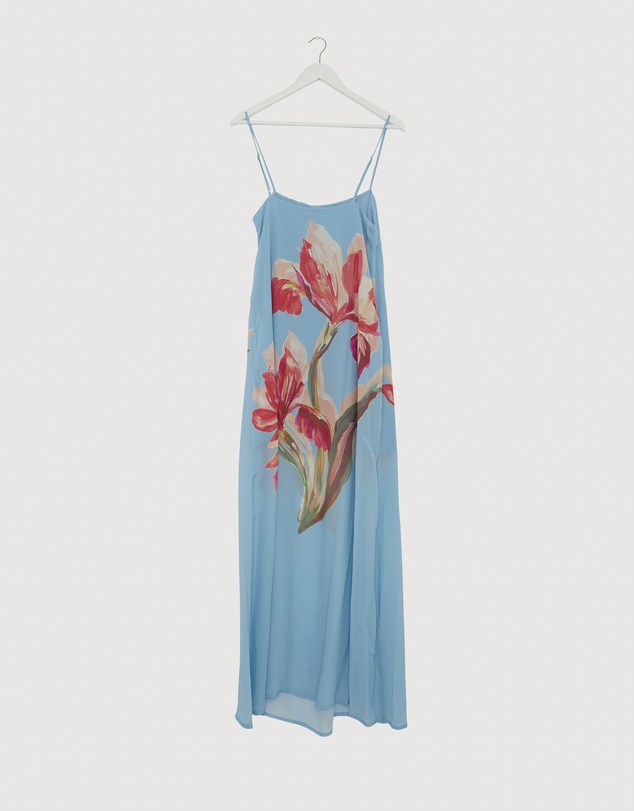 Revibe - Repaired AERE Rosalee Scarf Maxi Dress - AU 10